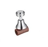 LLAVE PASO CROMO CON CAMPANA 3/4"